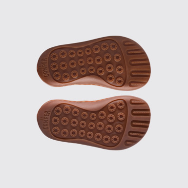 The sole of Twins Beige Velcro for Kids