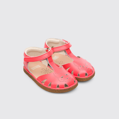 Front view of Twins Pink Sandals for Kids