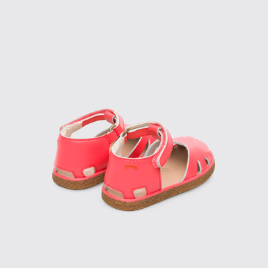 Back view of Twins Pink Sandals for Kids