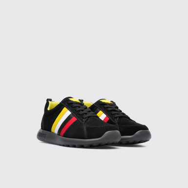 Front view of Twins Black Sneakers for Kids