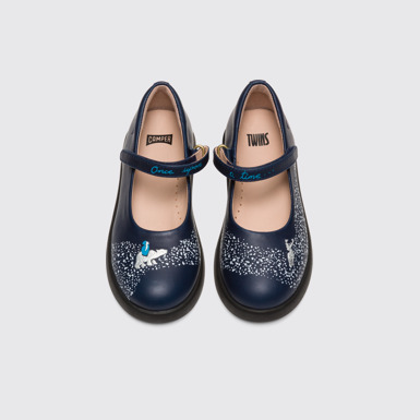 Overhead view of Twins Blue Ballerinas for Kids