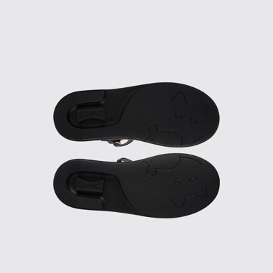 The sole of Twins Blue Ballerinas for Kids