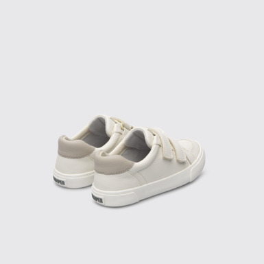 Back view of Pursuit White sneaker for kids