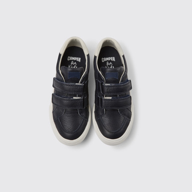 Pursuit Sneakers en blanco y azul oscuro para niños