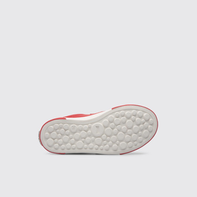 The sole of Pursuit Red sneaker for kids