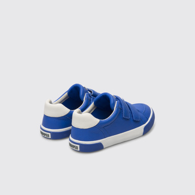 Back view of Pursuit Blue sneaker for kids