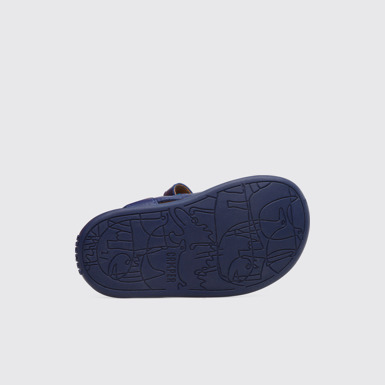 The sole of Bicho Blue strappy kids’ sandal