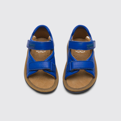 Overhead view of Bicho Blue sandal for kids