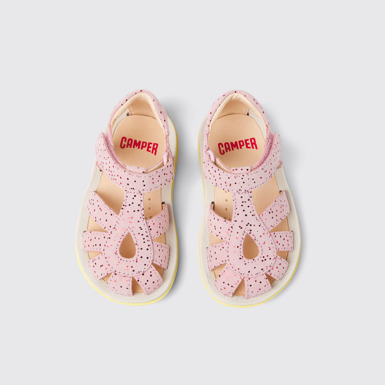 Bicho Sandalias rosas de nobuk para niños