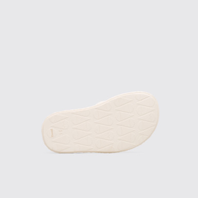 The sole of Miko Girl’s cream sandal