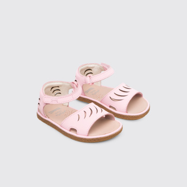 Front view of Miko Girl’s pastel pink sandal