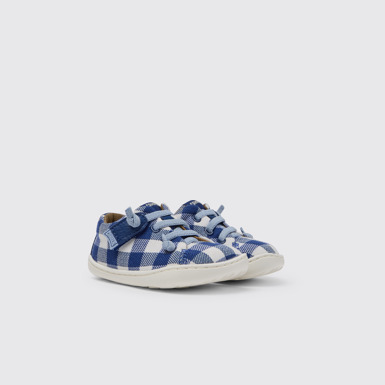 Peu Zapatos blancos y azules para niños