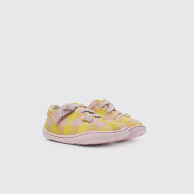 Peu Zapatos rosa y amarillo para niños