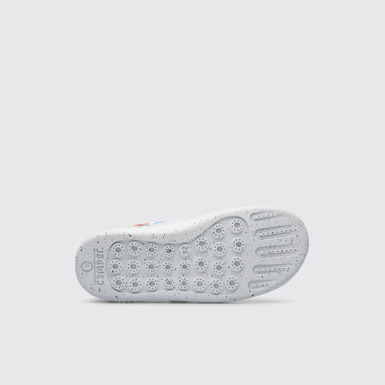 The sole of Peu Touring Multicoloured shoe with velcro and laces for girls