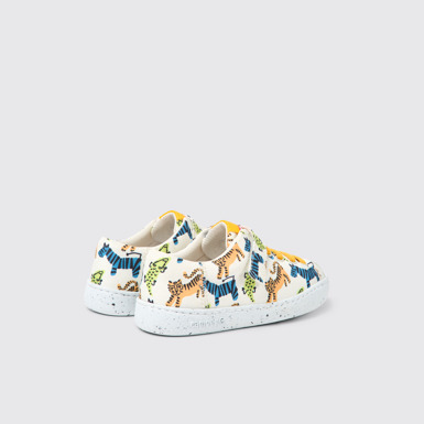 Back view of Peu Touring Multicolored textile shoes for kids