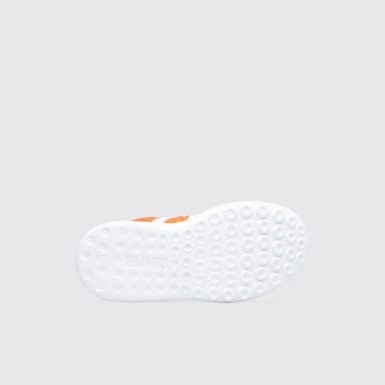 Driftie Sneaker en naranja y beige para niños