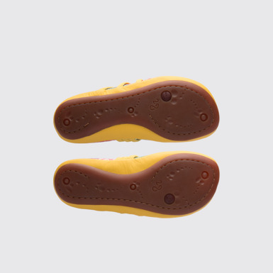 The sole of Twins MultIcoloured TWINS ballerina shoe for girls