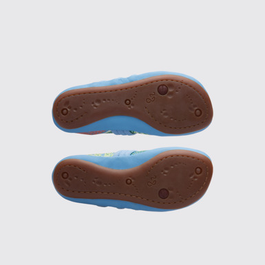 The sole of Twins Multicoloured TWINS ballerina shoe for girls