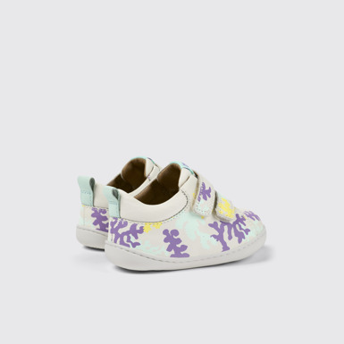 Back view of Twins Multicolored Leather Sneaker