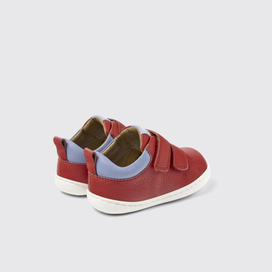 Back view of Peu Red Leather Sneaker