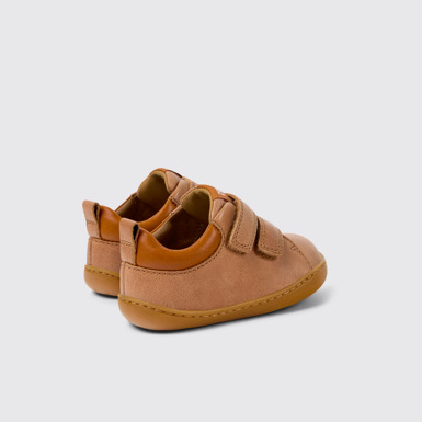 Back view of Peu Multicolor Leather Kids' Sneaker.