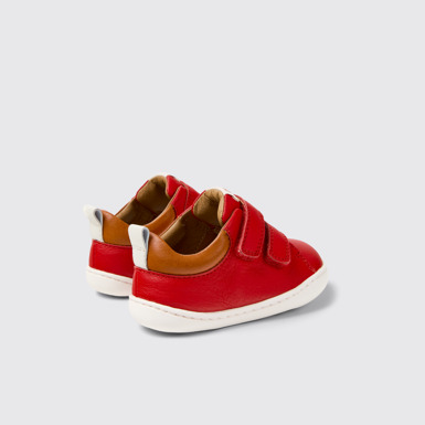Back view of Peu Multicolor Leather Sneakers for Kids.