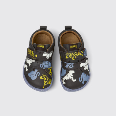 Twins Sneakers de piel multicolor para niños.