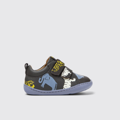 Twins Sneakers de piel multicolor para niños.