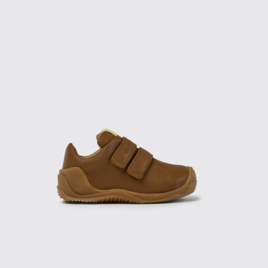 Dadda Sneakers cafés de piel para niños