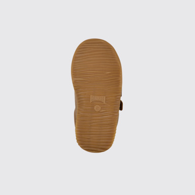 The sole of Dadda Brown leather sneakers for kids