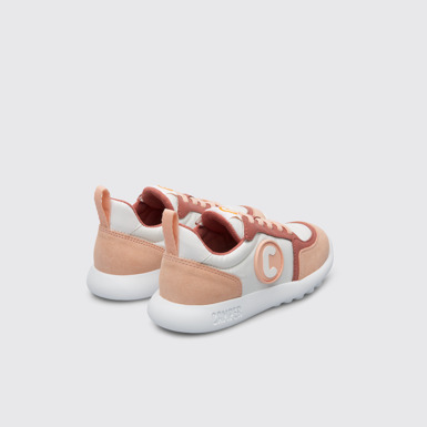 Back view of Driftie Multicoloured sneaker with laces for kids