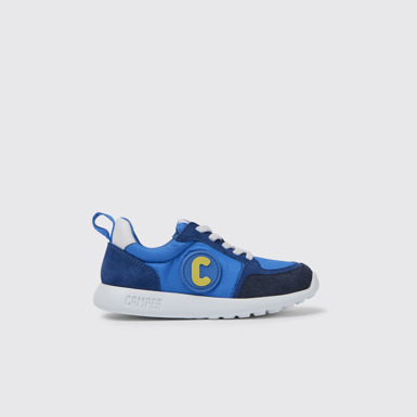 Side view of Driftie Blue sneakers for kids