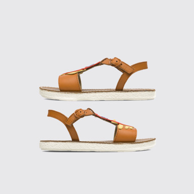 Side view of Twins Multicoloured sandal for girls