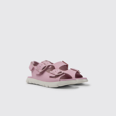 Oruga Sandales en cuir rose pour enfant