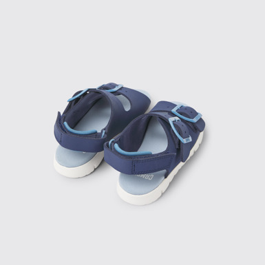 Oruga Sandales en cuir bleu pour enfant