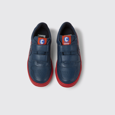 Overhead view of Runner Blue sneakers