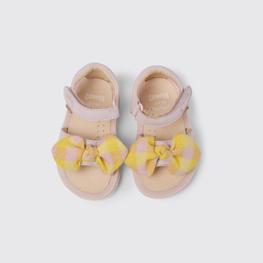 Bicho Sandalias en rosa y amarillo para niños