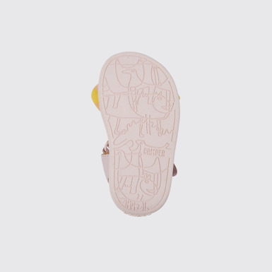 Bicho Sandalias en rosa y amarillo para niños