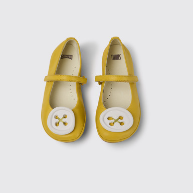 Twins Chaussures en cuir jaune