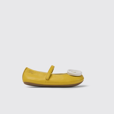 Twins Chaussures en cuir jaune