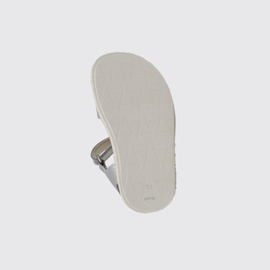 The sole of Miko Silver leather sandals for girls