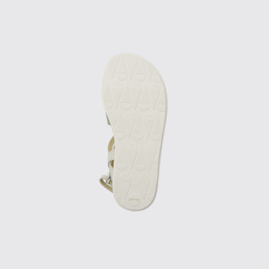 The sole of Miko Multicolored leather sandals for girls