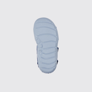 The sole of Wous Blue sandals for kids