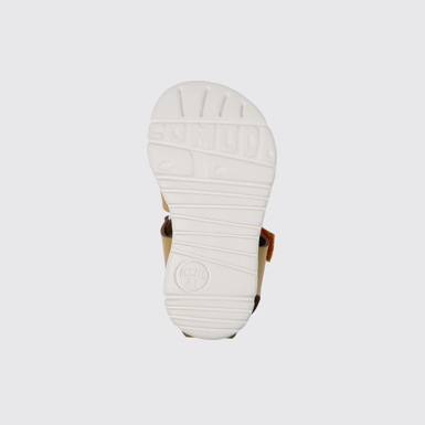 The sole of Oruga Brown leather sandals
