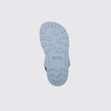 The sole of Brutus Sandal Light blue leather sandals for girls