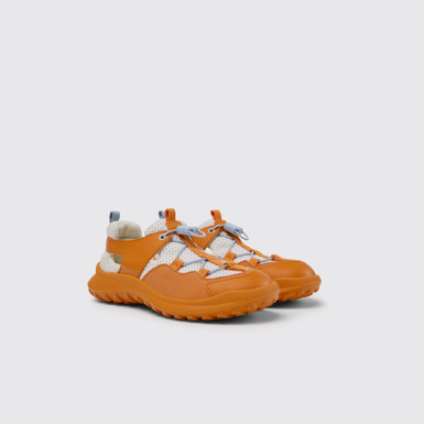 CRCLR Sneakers en blanco y naranja para niños