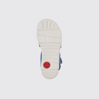The sole of Twins Multicolored leather sandals for kids