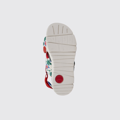 The sole of Oruga Multicolored sandals for kids