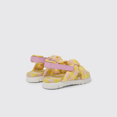 Back view of Oruga Multicolored sandals for kids