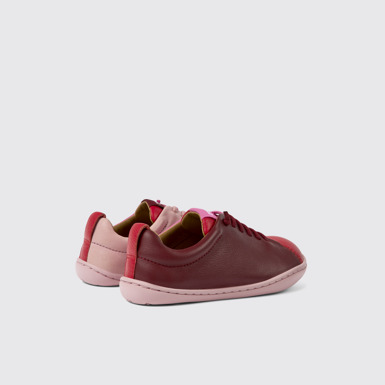 Back view of Twins Multicolored leather lace-up shoes